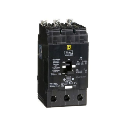 Interruptor Atornillable Marco E 3P 80A 480Y/277 Vca 18/25kA Square D Schnieder Electric EDB34080