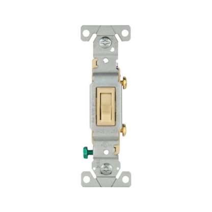 Interruptor Sencillo Aterrizado Marfil 15A 120V CA Arrow Hart