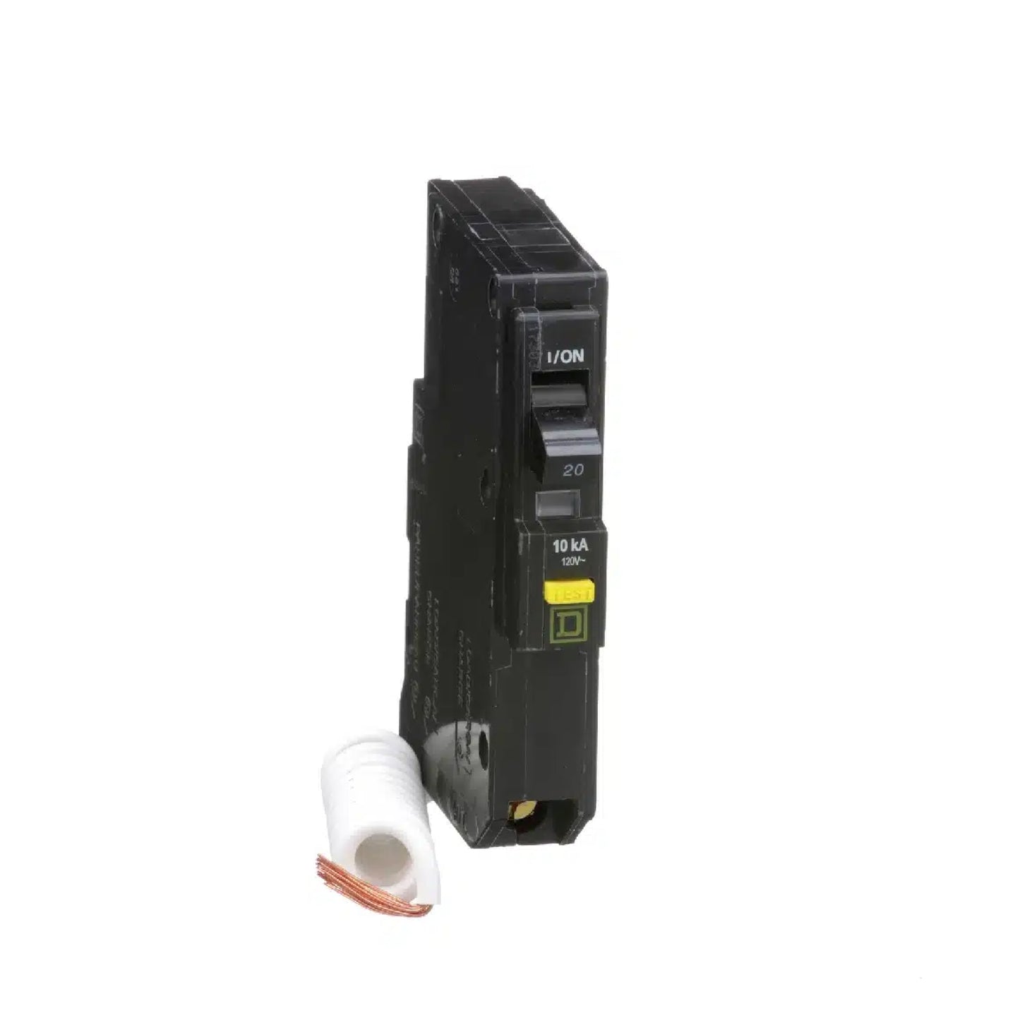 Interruptor Termoagnético 1 Polo 20 A con Protección Falla a Tierra Square D Enchufable Schneider Electric QO120GFI