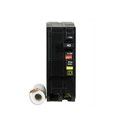 Interruptor Termoagnético 2 Polos 40 A con Protección Falla a Tierra Square D Enchufable Schneider Electric QO240GFI