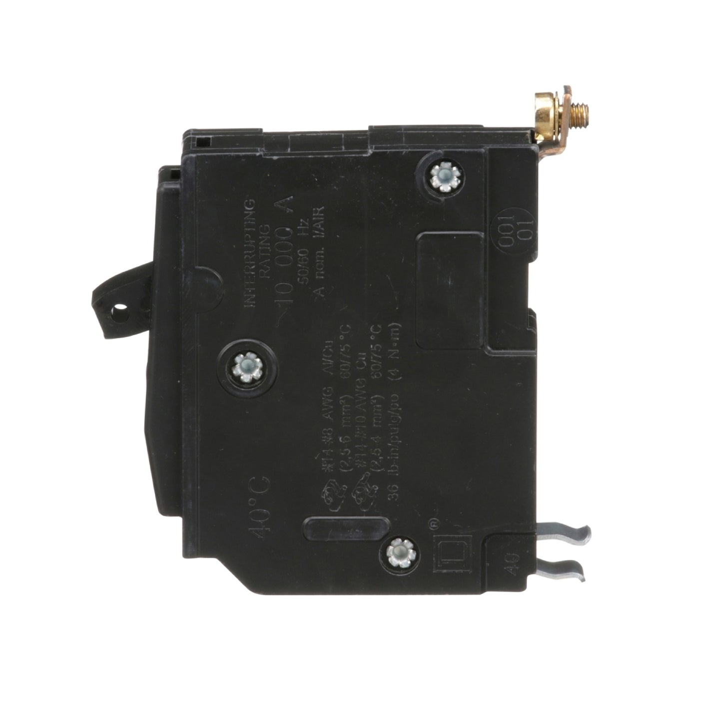 Interruptor Termomagnético 1 Polo 20 A Square D Atornillable Schneider Electric QOB120
