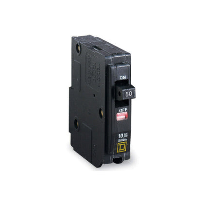 Interruptor Termomagnético 1 Polo 50 A Square D Enchufable Schneider Electric QO150