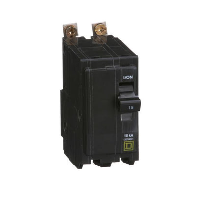 Interruptor Termomagnético 2 Polos 15 A Square D Atornillable Schneider Electric QOB215