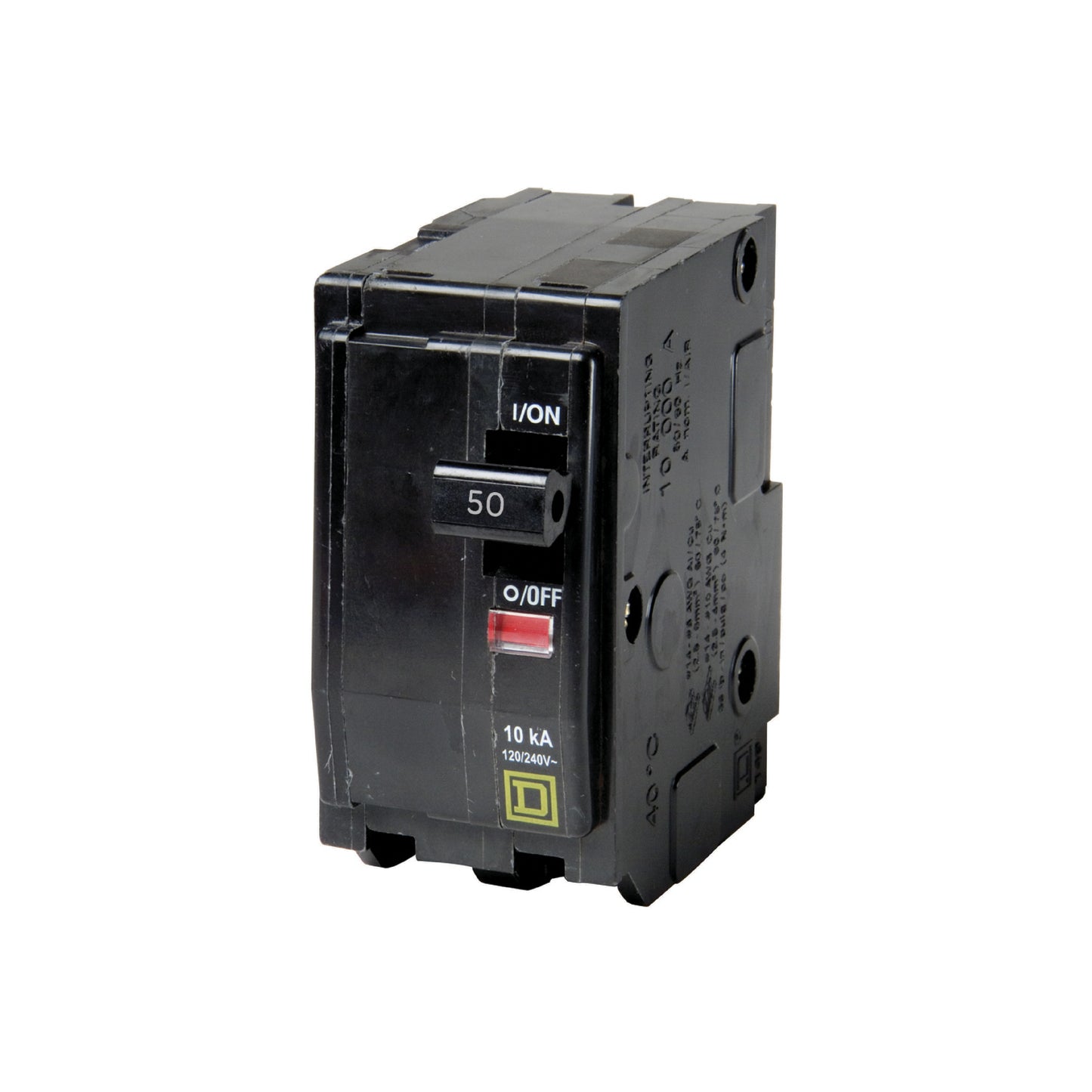 Interruptor Termomagnético 2 Polos 50 A Square D Enchufable Schneider Electric QO250