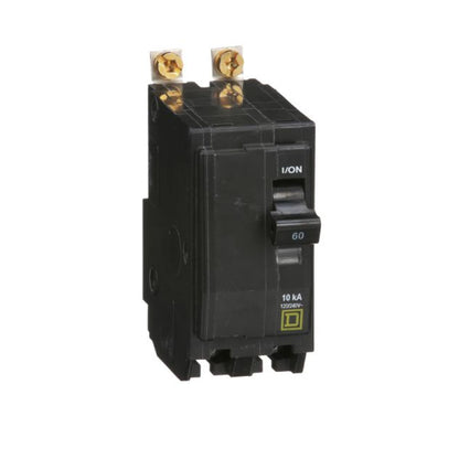Interruptor Termomagnético 2 Polos 60 A Square D Atornillable Schneider Electric QOB260