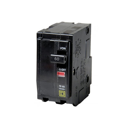 Interruptor Termomagnético 2 Polos 60 A Square D Enchufable Schneider Electric QO260
