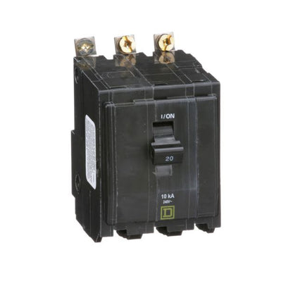Interruptor Termomagnético 3 Polos 20 A Square D Atornillable Schneider Electric QOB320
