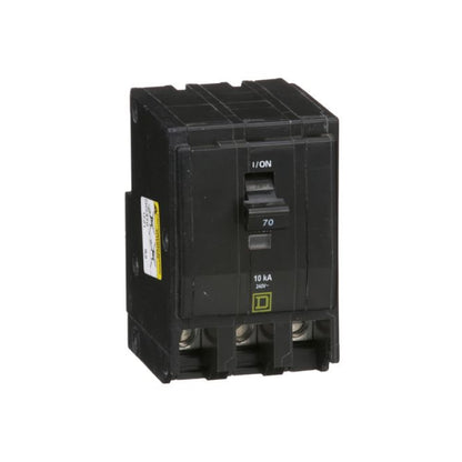 Interruptor Termomagnético 3 Polos 70 A Square D Enchufable Schneider Electric QO370