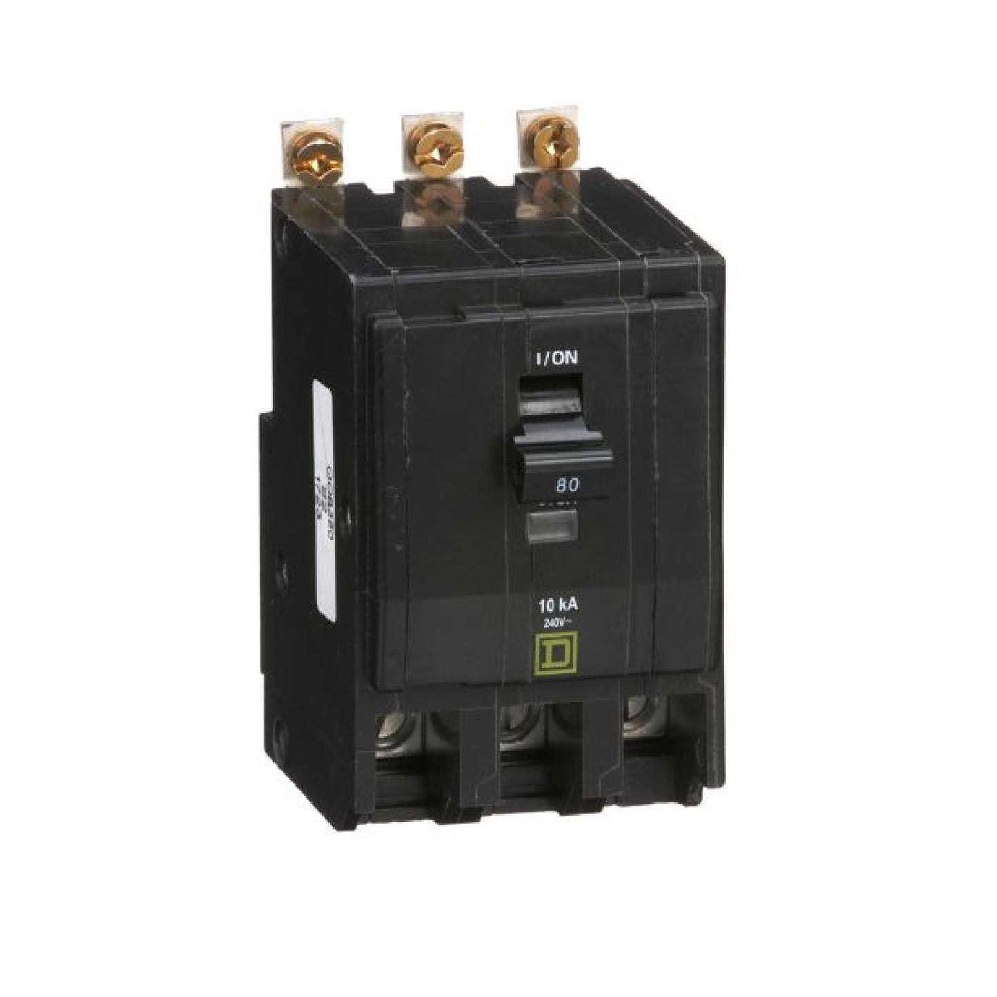Interruptor Termomagnético 3 Polos 80 A Square D Atornillable Schneider Electric QOB380