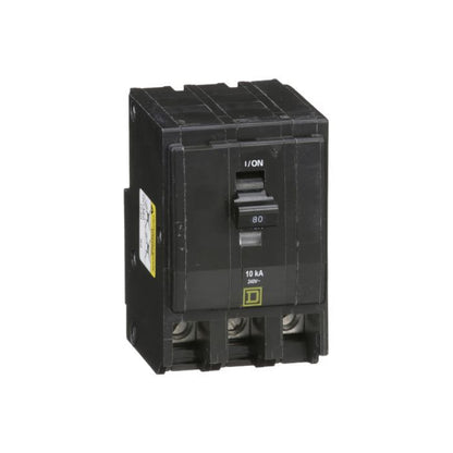 Interruptor Termomagnético 3 Polos 80 A Square D Enchufable Schneider Electric QO380