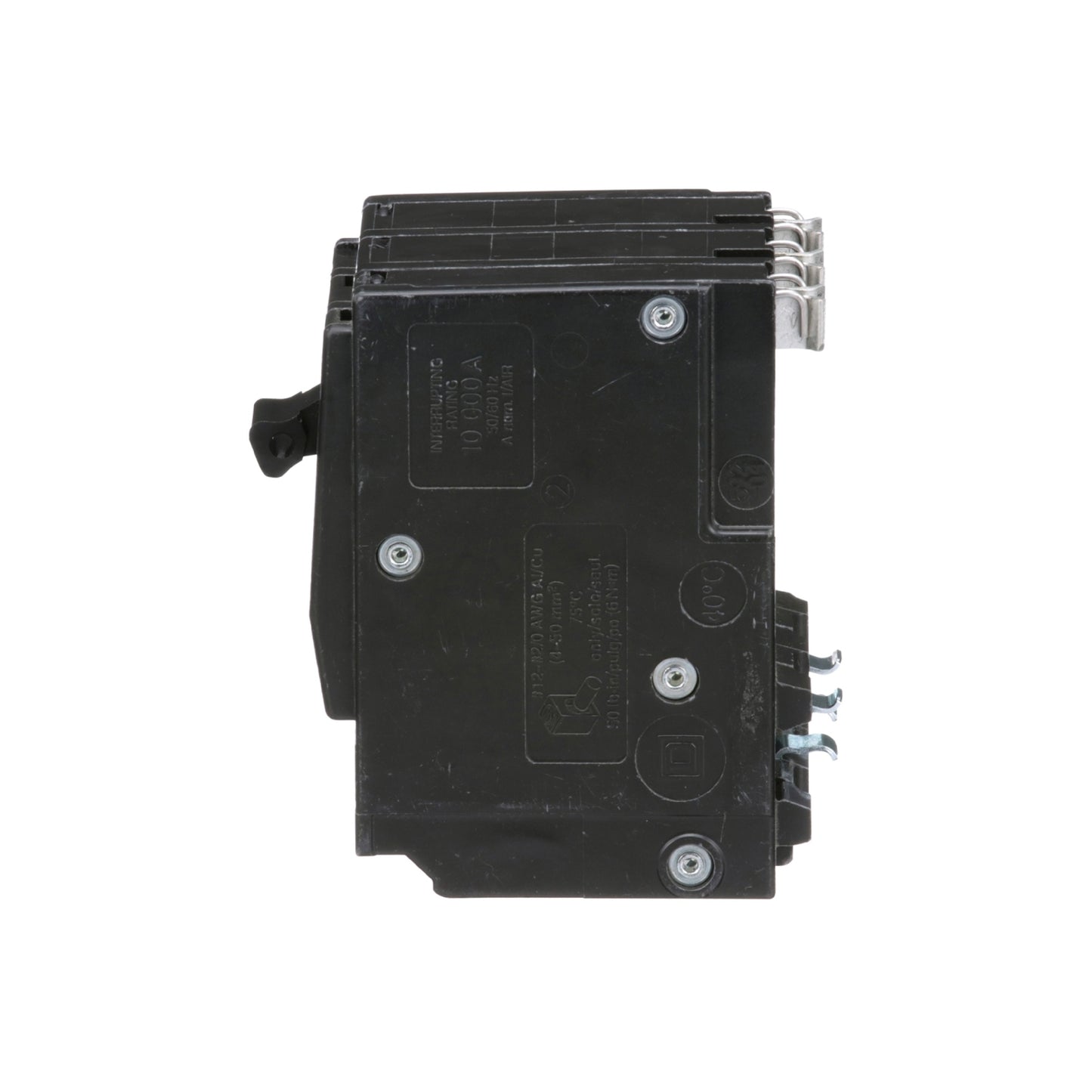 Interruptor Termomagnético 3 Polos 90 A Square D Enchufable Schneider Electric QO390