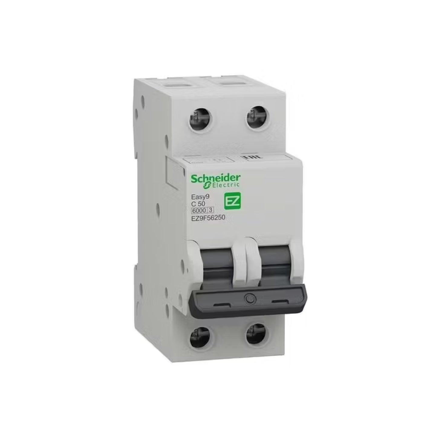 Interruptor Termomagnético Easy9 2 Polos 50 A Curva C Riel Din Schneider Electric EZ9F56250