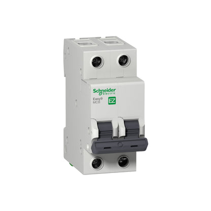Interruptor Termomagnético Easy9 2 Polos 63 A Curva C Riel Din Schneider Electric EZ9F56263