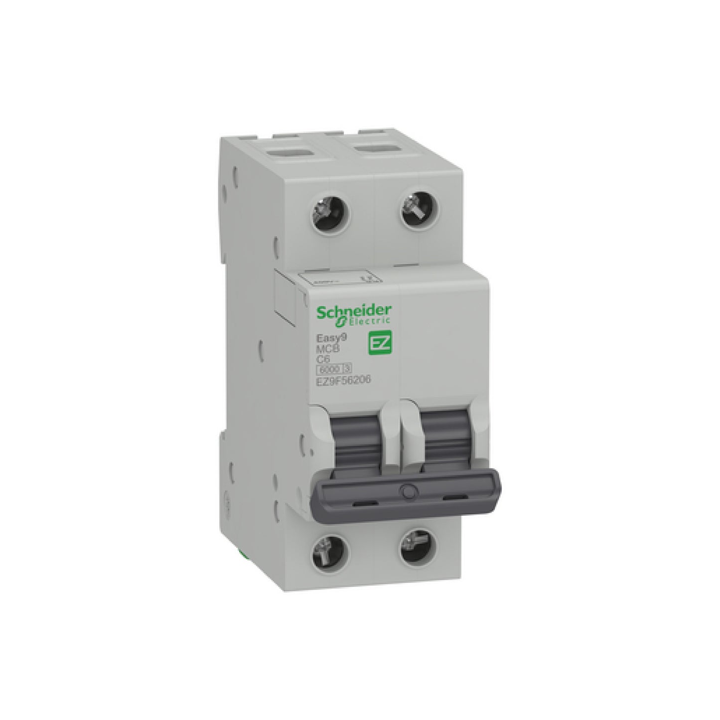 Interruptor Termomagnético Easy9 2 Polos 6 A Curva C Riel Din Schneider Electric EZ9F56206