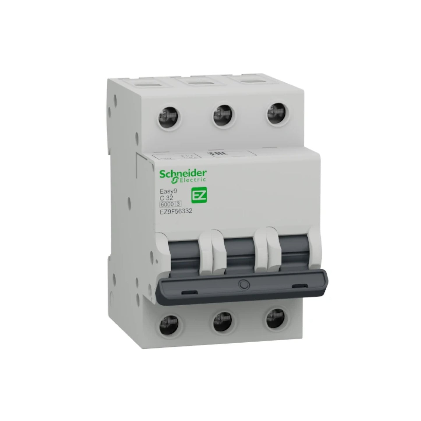 Interruptor Termomagnético Easy9 3 Polos 32 A Curva C Riel Din Schneider Electric EZ9F56332