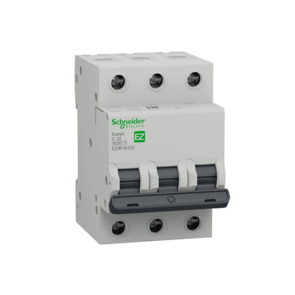 Interruptor Termomagnético Easy9 3 Polos 32 A Curva C Riel Din Schneider Electric EZ9F56332