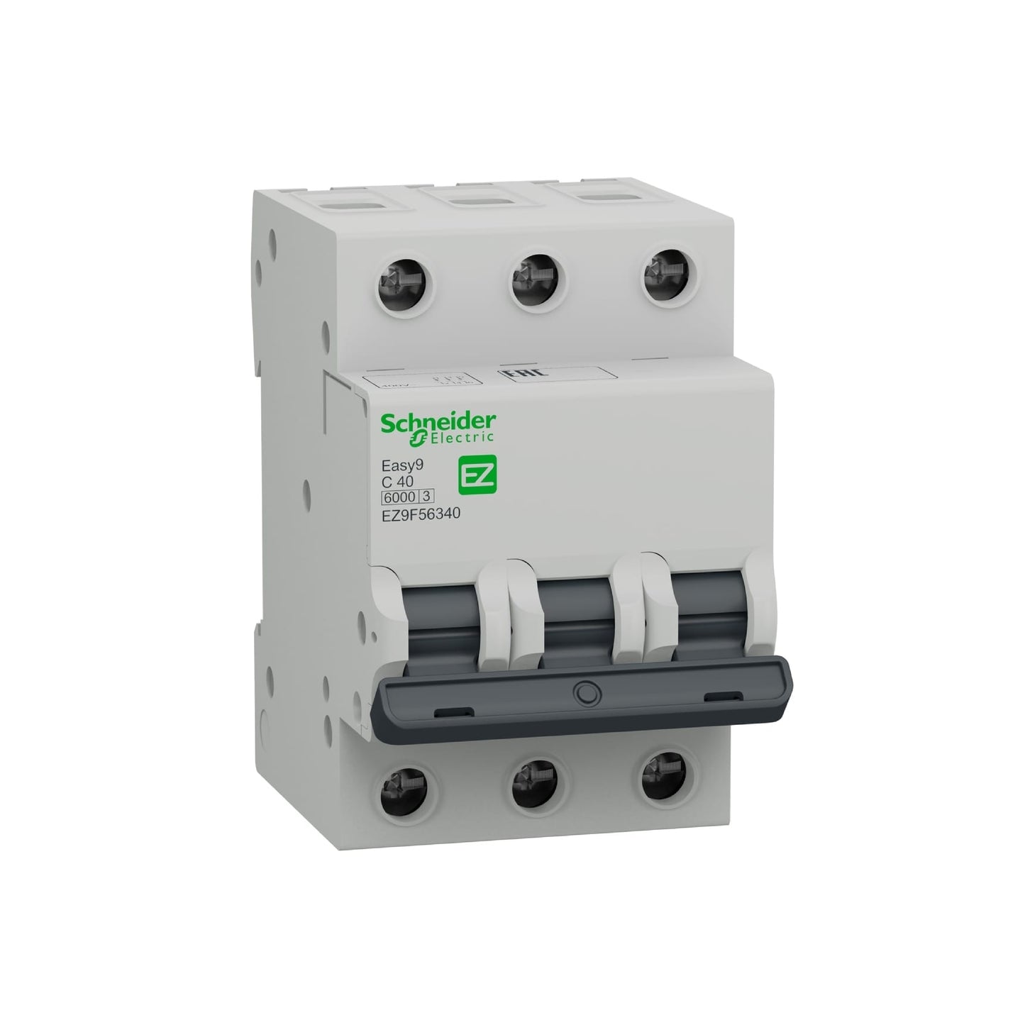 Interruptor Termomagnético Easy9 3 Polos 40 A Curva C Riel Din Schneider Electric EZ9F56340
