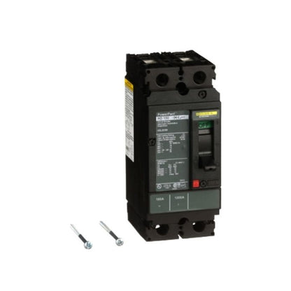 Interruptor Termomagnético Power Pact H 2P 100 A con Zapatas Schneider Electric HDL26100