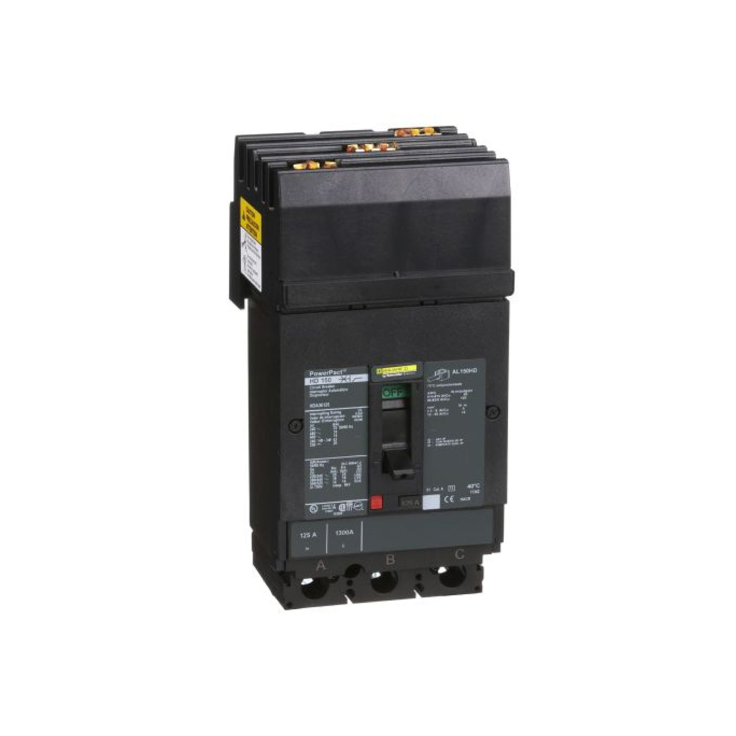 Interruptor Termomagnético Power Pact H 3P 125 A I-Line Schneider Electric HDA36125