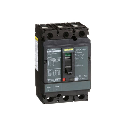 Interruptor Termomagnético Power Pact H 3P 150 A con Zapatas Schneider Electric HDL36150