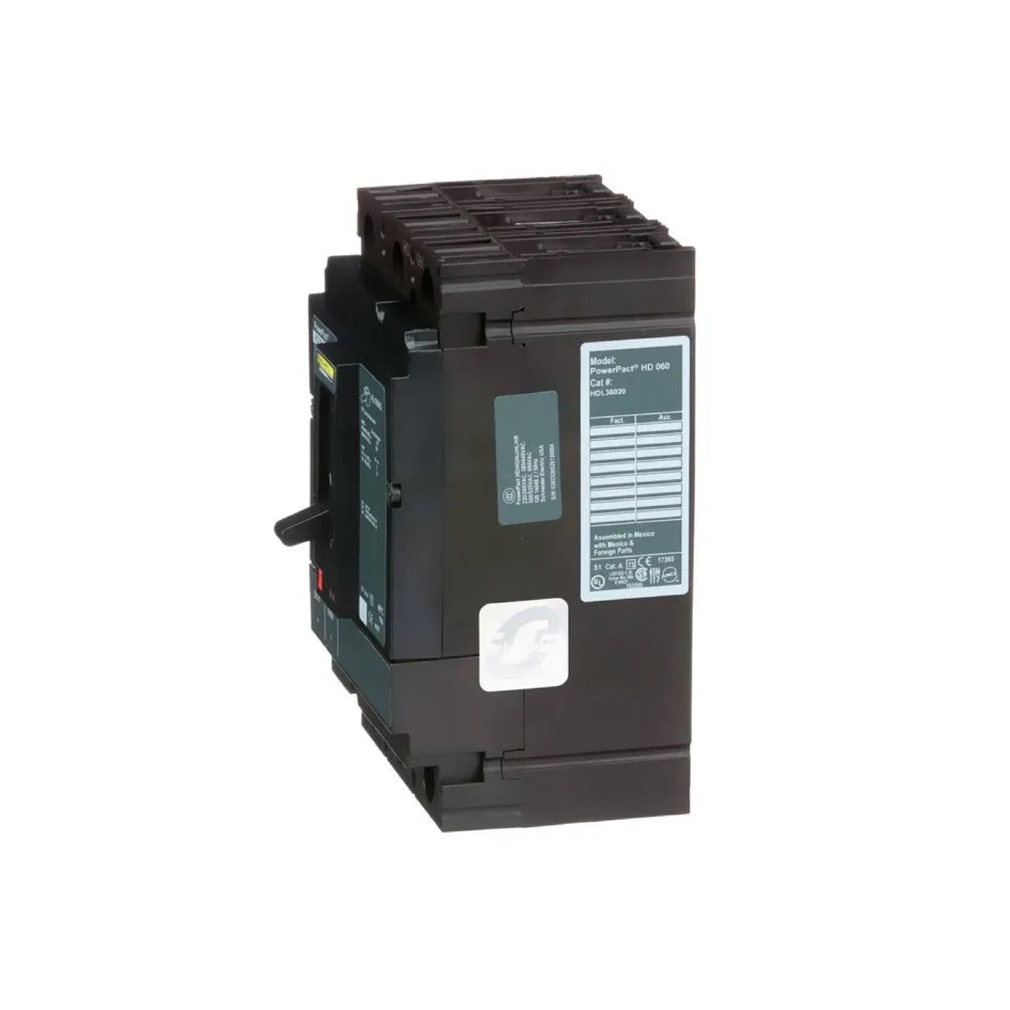 Interruptor Termomagnético Power Pact H 3P 20 A con Zapatas Schneider Electric HDL36020