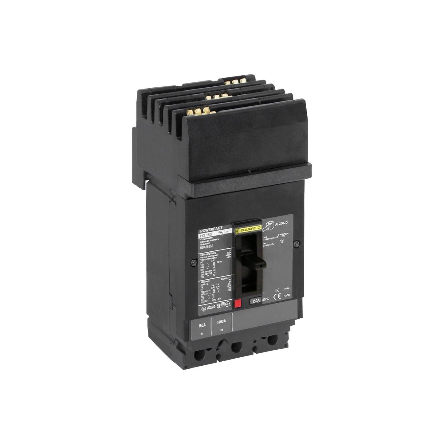 Interruptor Termomagnético Power Pact H 3P 40 A I-Line Schneider Electric HDA36040