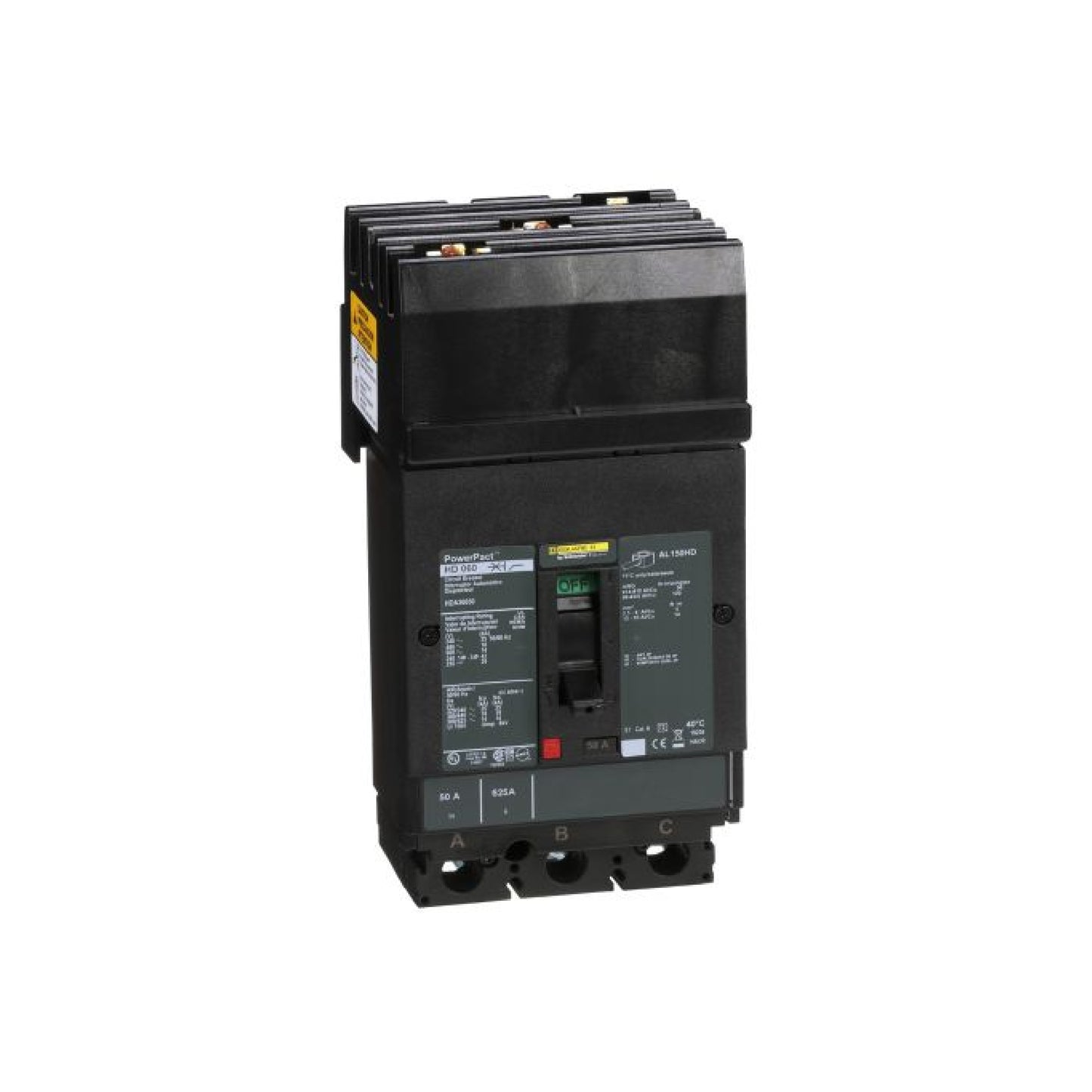 Interruptor Termomagnético Power Pact H 3P 50 A I-Line Schneider Electric HDA36050