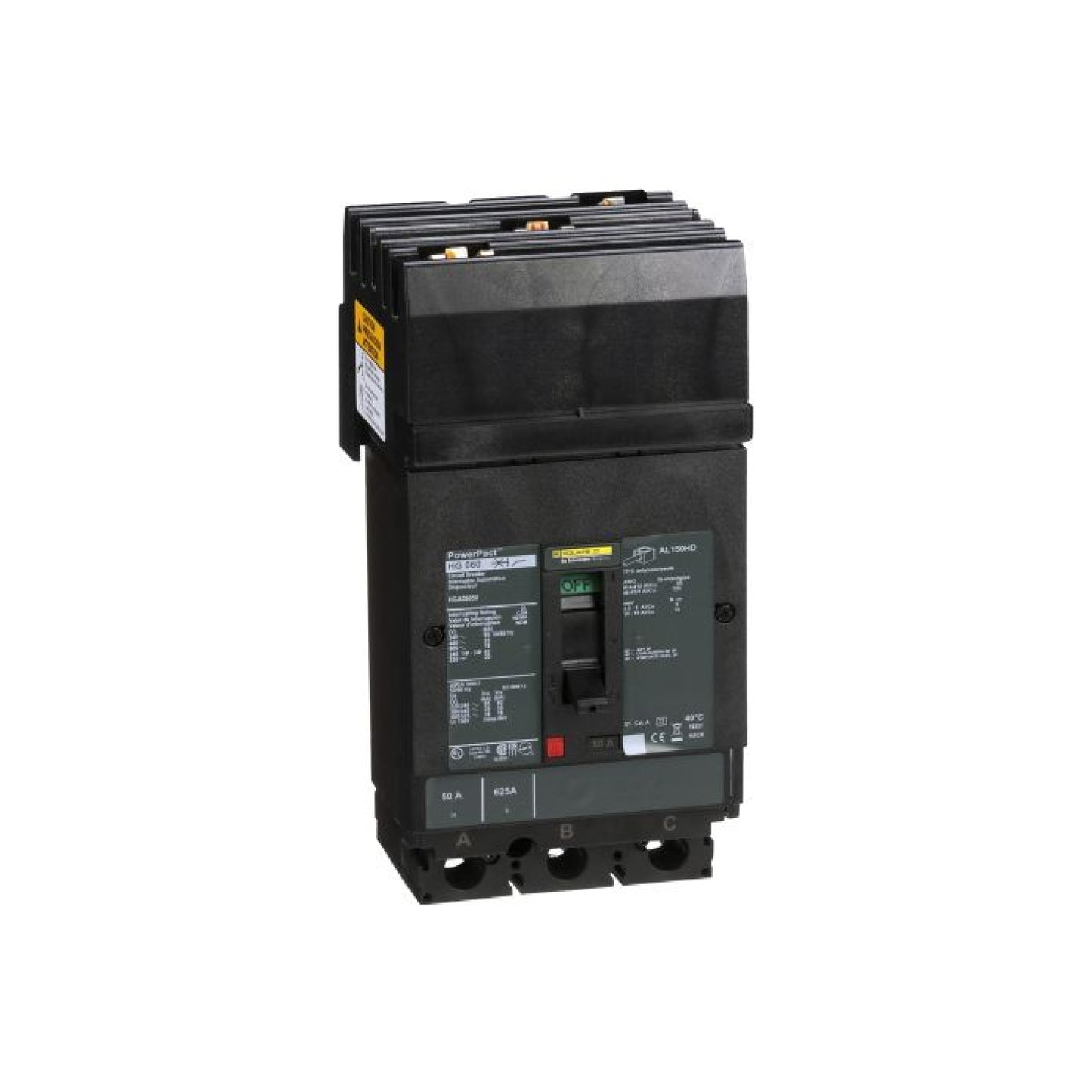 Interruptor Termomagnético Power Pact H 3P 50 A I-Line Schneider Electric HGA36050