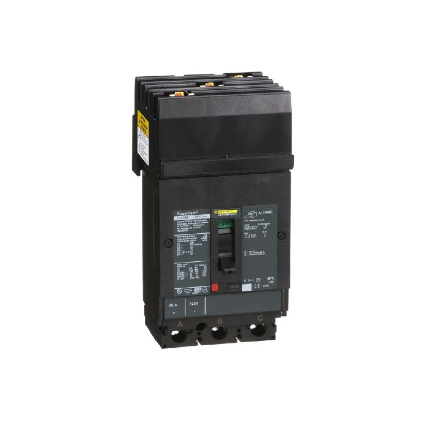 Interruptor Termomagnético Power Pact H 3P 50 A I-Line Schneider Electric HJA36050