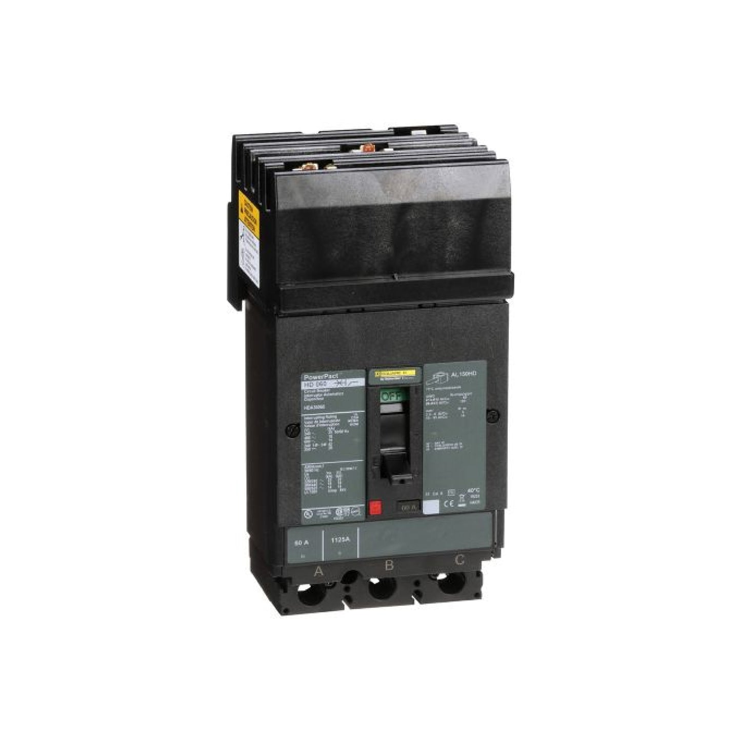Interruptor Termomagnético Power Pact H 3P 60 A I-Line Schneider Electric HDA36060