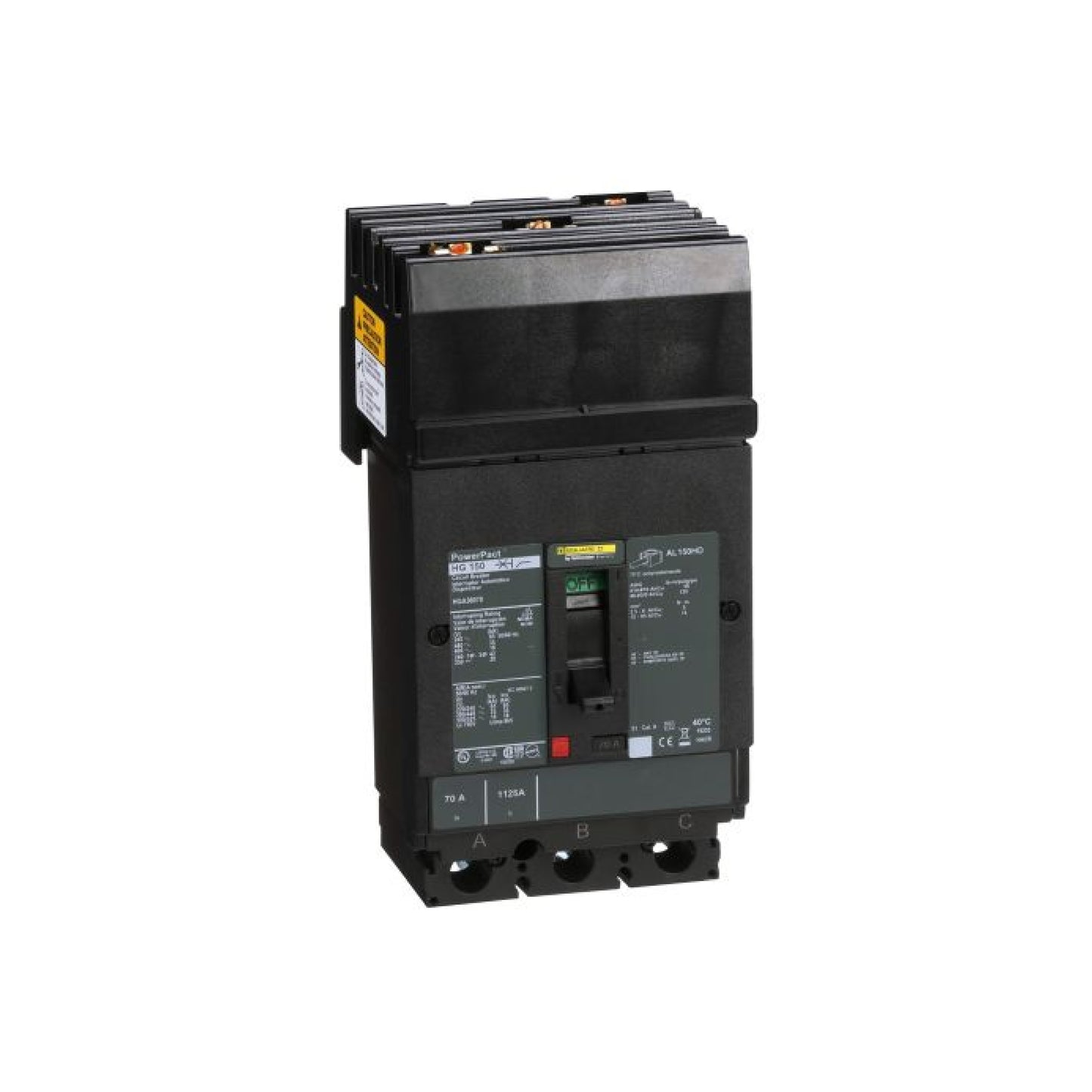 Interruptor Termomagnético Power Pact H 3P 70 A I-Line Schneider Electric HGA36070