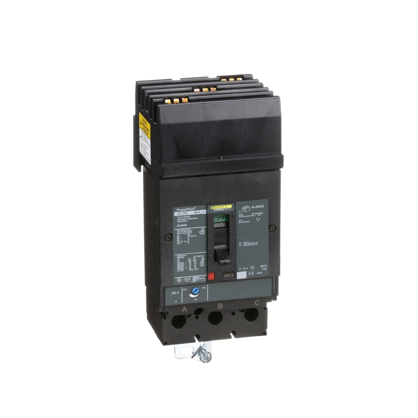 Interruptor Termomagnético Power Pact H 3P 70 A I-Line Schneider Electric HJA36070