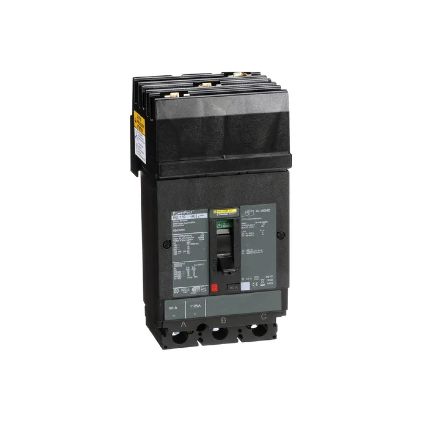 Interruptor Termomagnético Power Pact H 3P 90 A I-Line Schneider Electric HDA36090