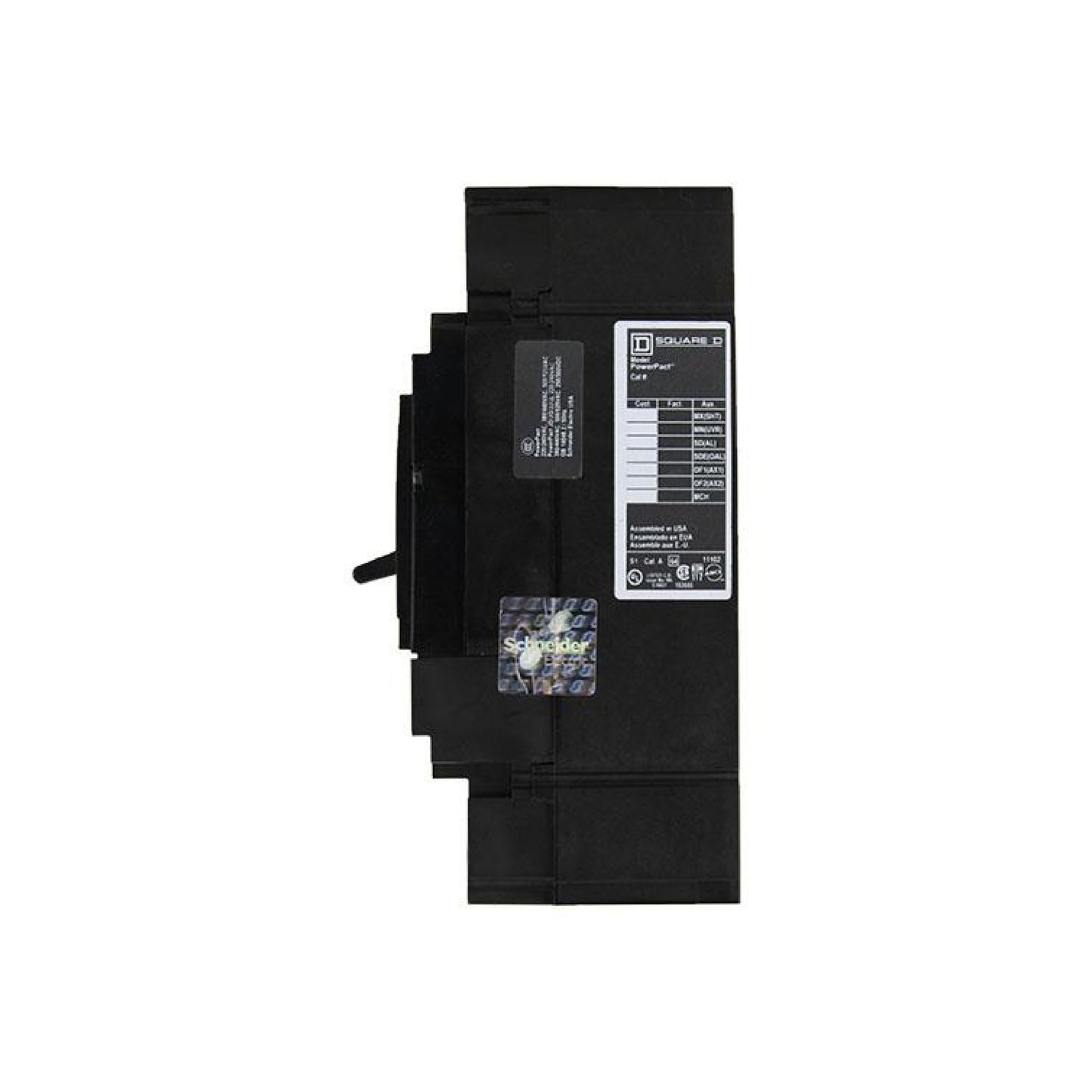 Interruptor Termomagnético Power Pact J 3P 175 A con Zapatas Schneider Electric JDL36175
