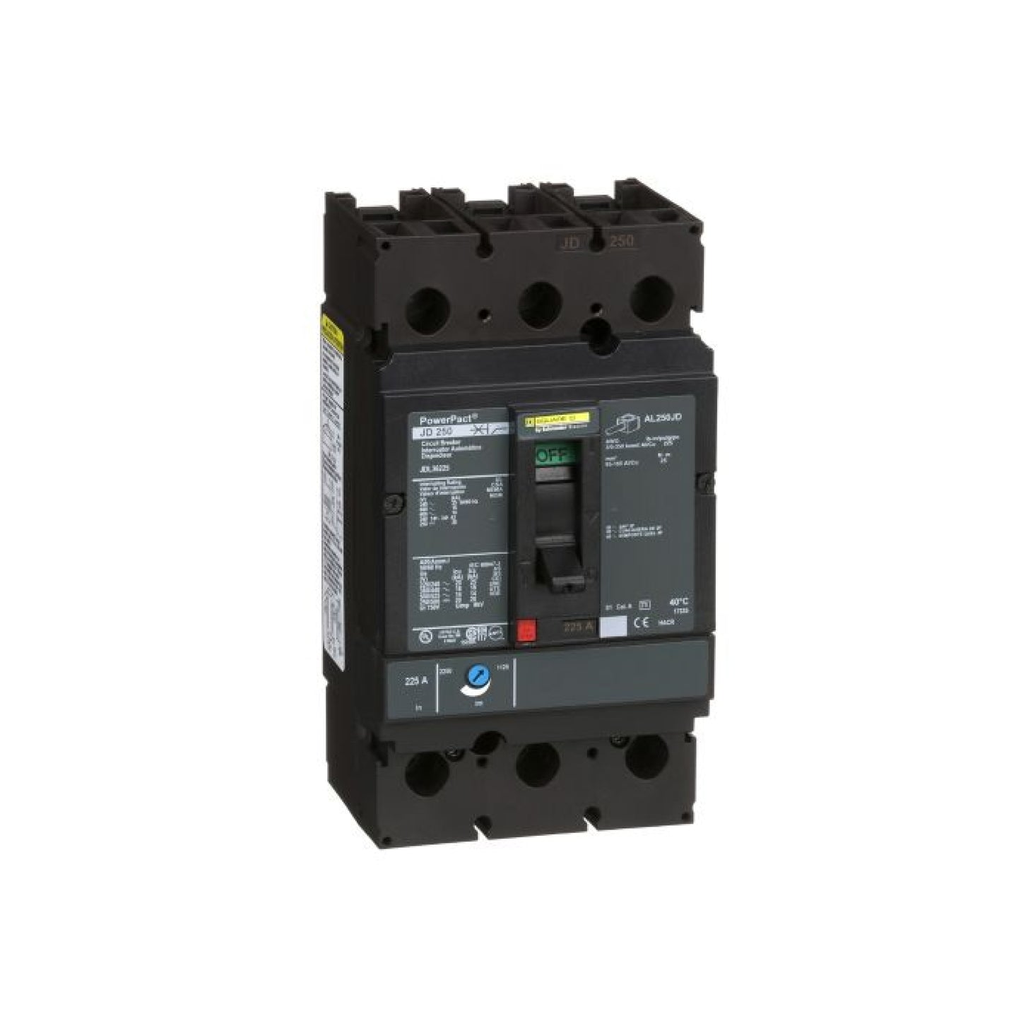 Interruptor Termomagnético Power Pact J 3P 225 A con Zapatas Schneider Electric JDL36225