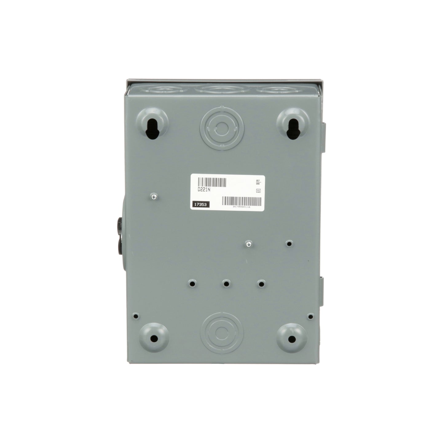 Interruptor de Seguridad con Porta Fusibles 2 Polos 30 A 3H 3F NEMA 1 Neutro Square D Schneider Electric D221N