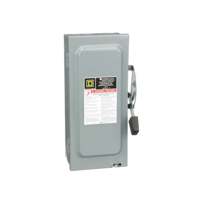 Interruptor de Seguridad con Porta Fusibles 3 Polos 60 A 4H 3F NEMA 1 Neutro Square D Schneider Electric D322N