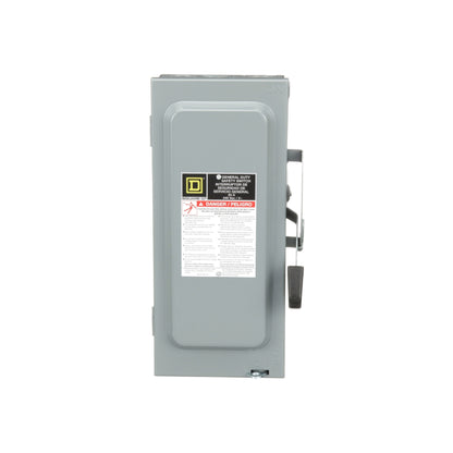Interruptor de Seguridad con Porta Fusibles 3 Polos 60 A 4H 3F NEMA 1 Neutro Square D Schneider Electric D322N
