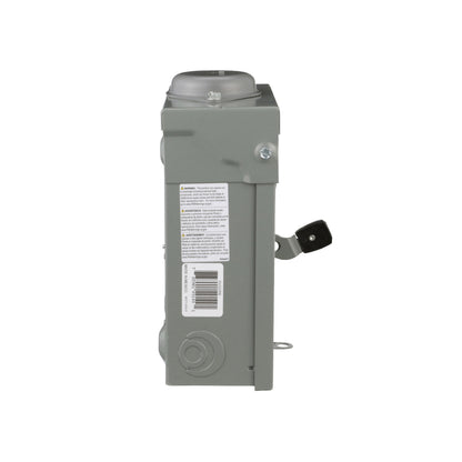 Interruptor de Seguridad sin Porta Fusibles 2 Polos 60 A NEMA 3R Square D Schneider Electric DU222RB