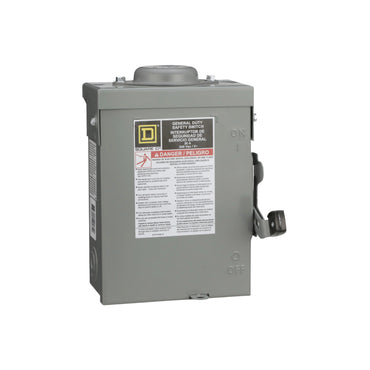 Interruptor de Seguridad sin Porta Fusibles 3 Polos 30 A NEMA 3R Square D Schneider Electric DU321RB