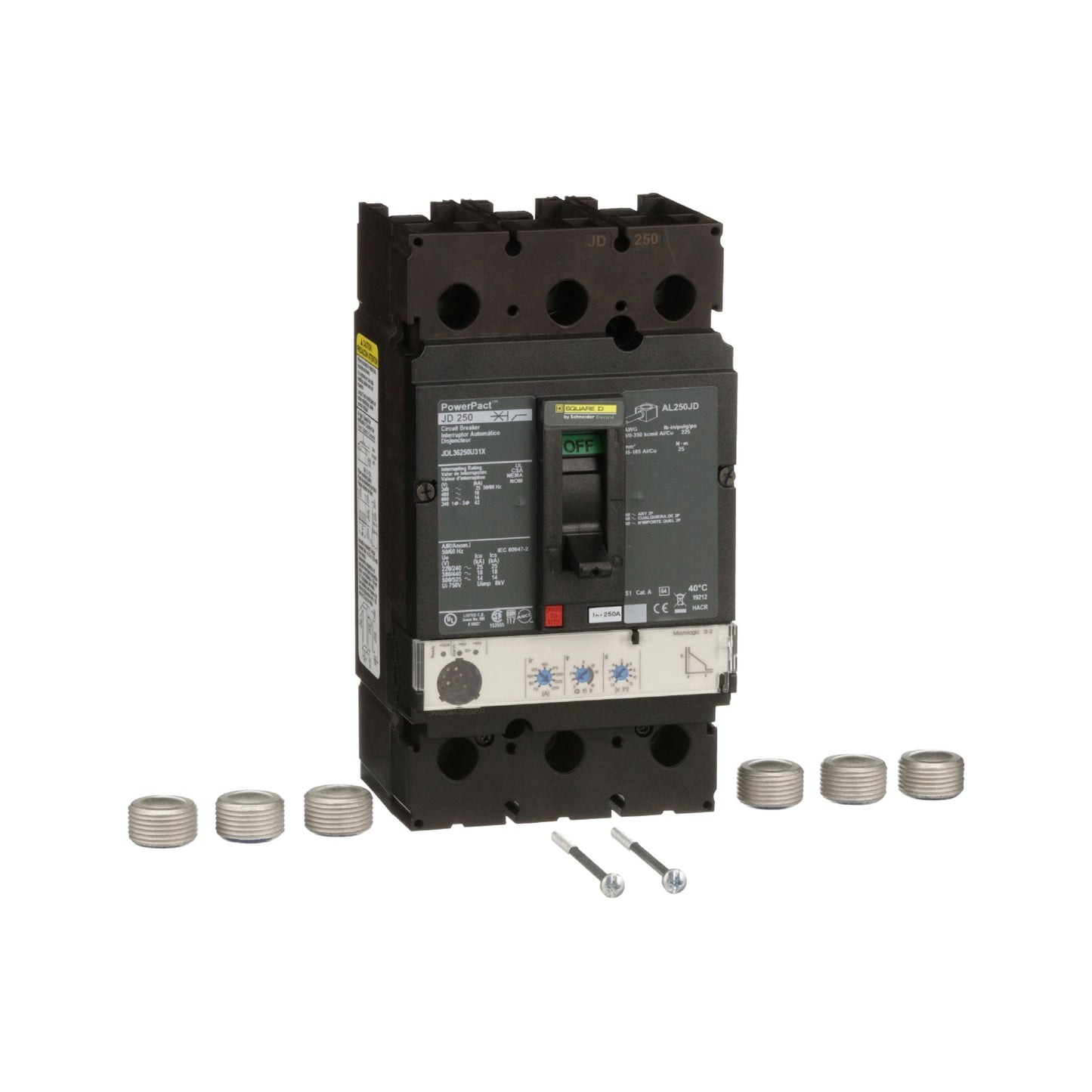 J 18 kA @480v 3 P 250A Schneider Electric JDL36250U31X