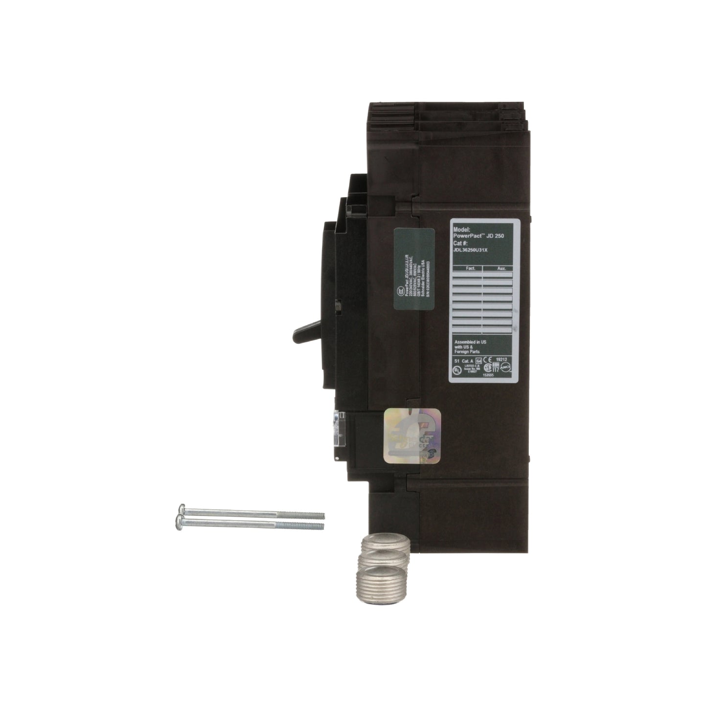 J 18 kA @480v 3 P 250A Schneider Electric JDL36250U31X