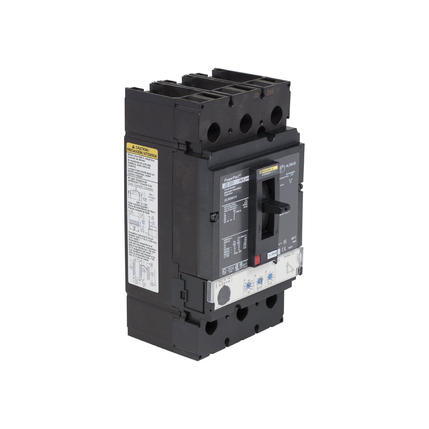 J 18 kA @480v 3 P 250A Schneider Electric JDL36250U31X