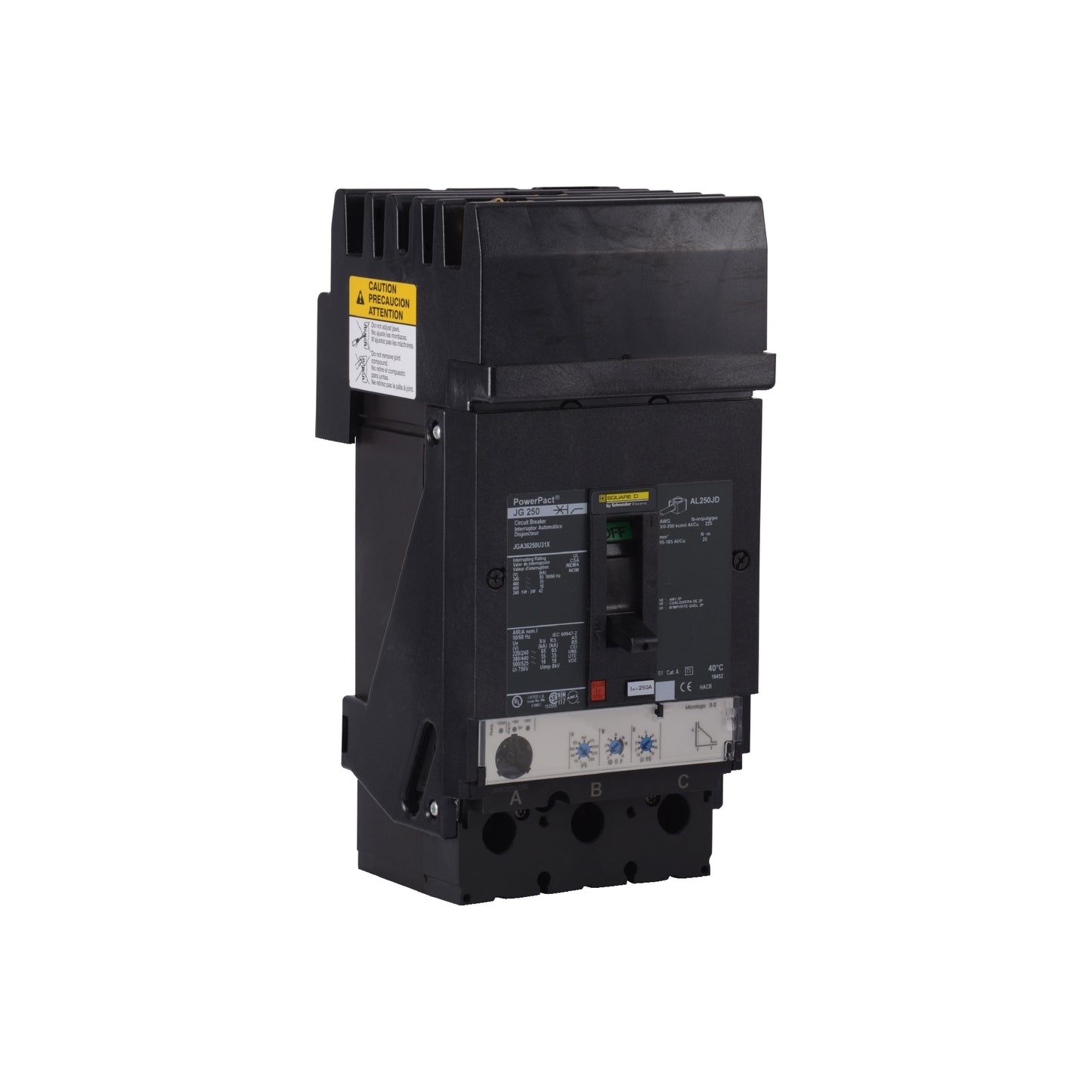 J 35 kA @480v 3 P 250A Schneider Electric JGA36250U31X