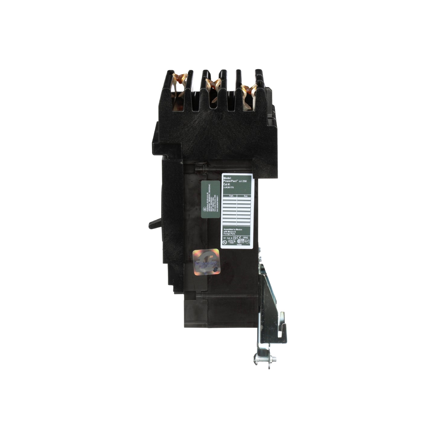 Interruptor Termomagnético Powerpact J, de 175A, 3 Polos, 65 kA a 600V, Zapatas Schneider Electric JJA36175