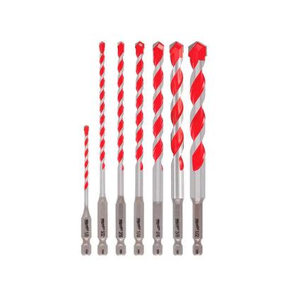 Juego de Brocas de Carburo para Concreto (7 pzs.) Milwaukee