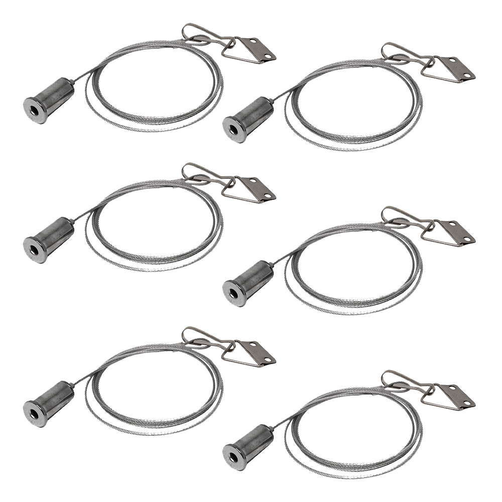 Kit de 6 cables de suspensión para panel LED Illux