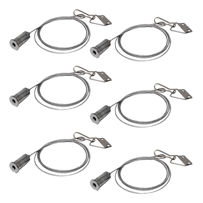 Kit de 6 cables de suspensión para panel LED Illux