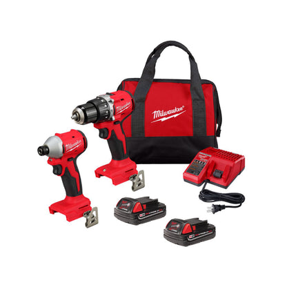 Kit de Combo Rotomartillo 1/2" / Llave de Impacto 1/4" M18 Milwaukee