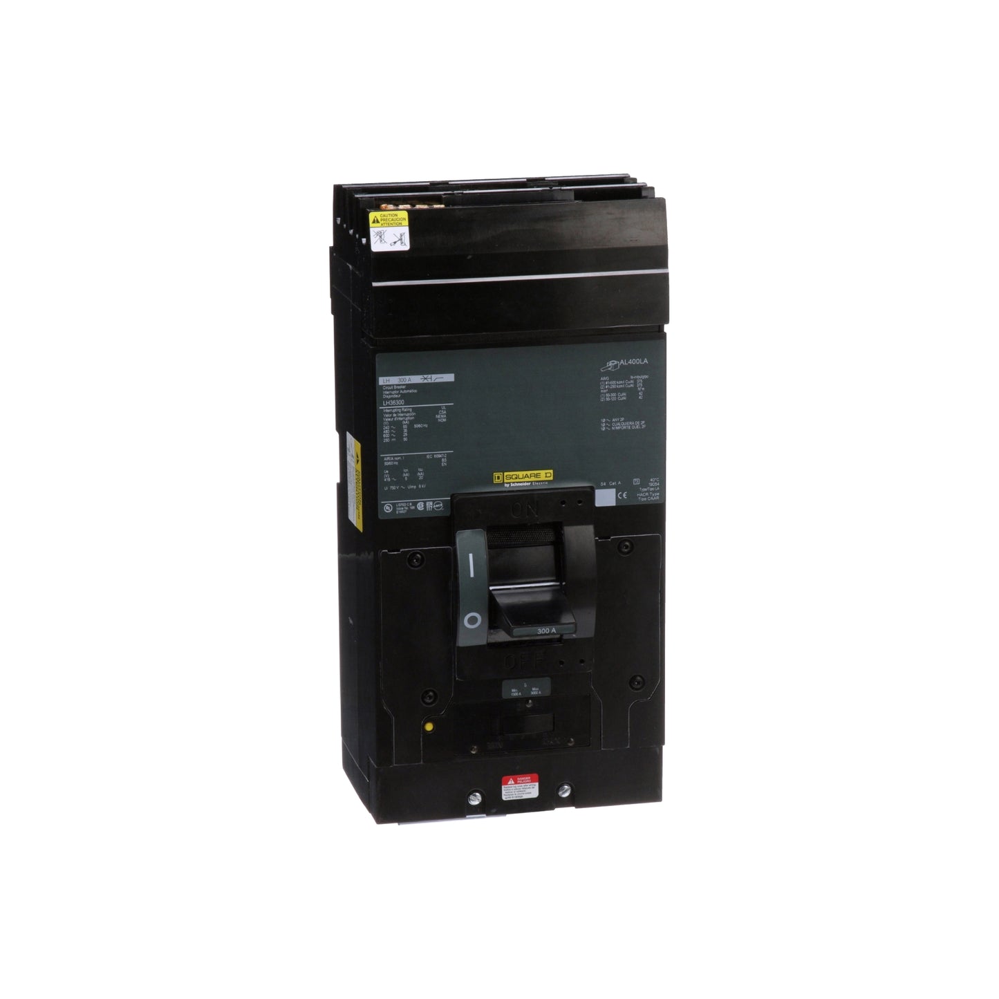 Interruptor Termomagnético Square D de 300A, 3 Polos, 600V a 25 kA, Tipo I-Line Schneider Electric LH36300